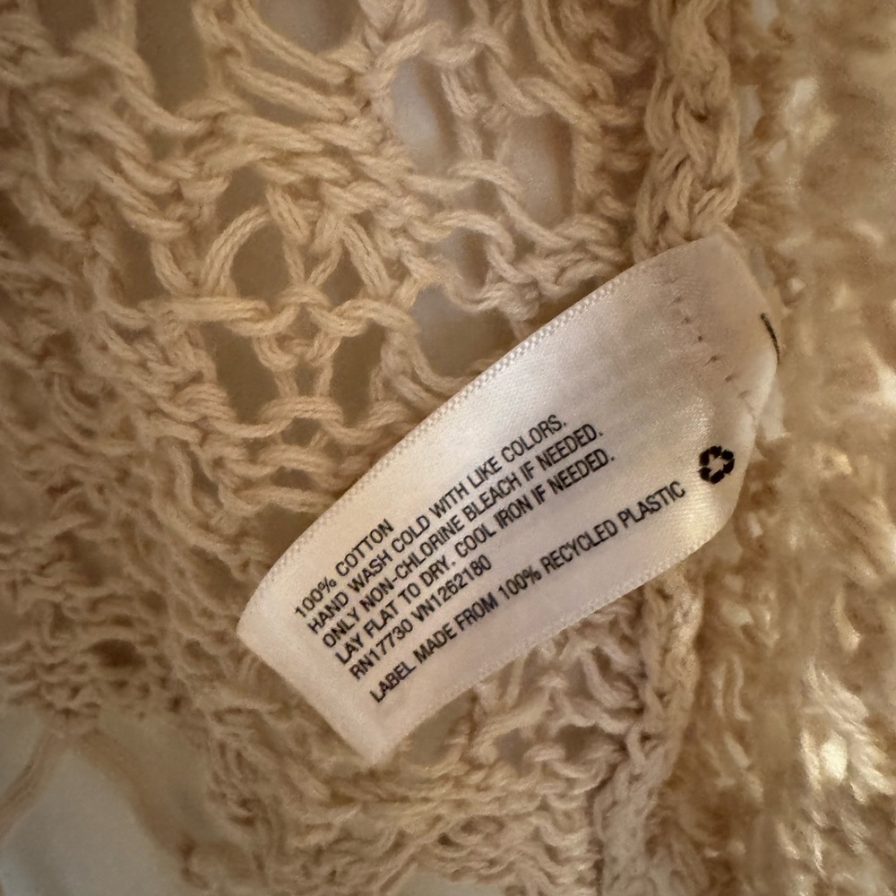 Women’s Oversized Beige Knit Cardigan - Picture 5 of 5